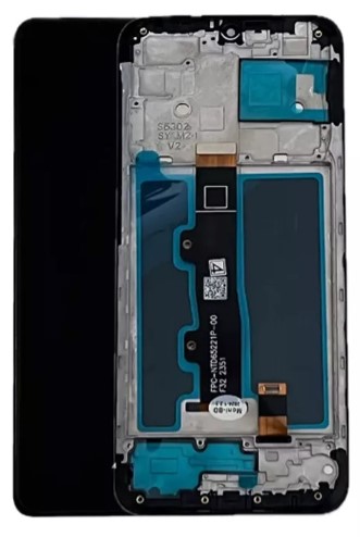 Tela Display Moto E7 Power Preto com ARO Original AMOLED - Alta Qualid
